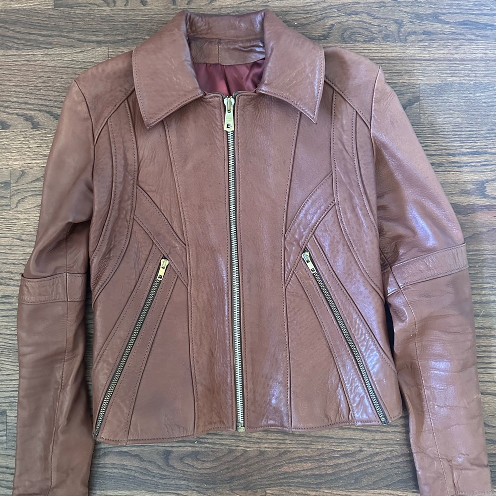 Vintage 70s EAST WEST leather soft jacket